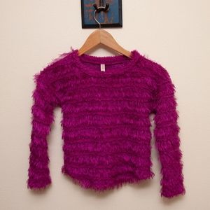 Fuzzy Pink Sweater